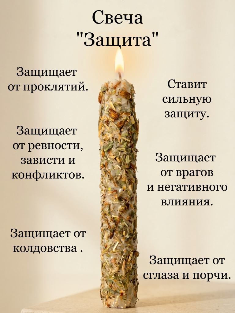 Магическая свеча на "Защиту"