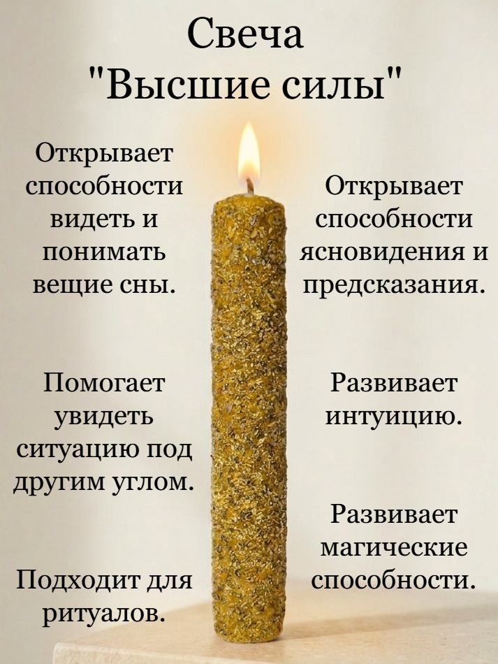 Магическая свеча "Высшие силы"